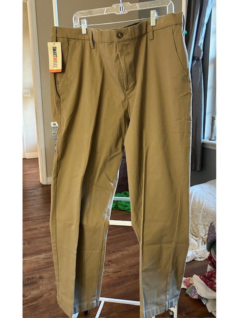 Dickies Smart 360 Flex Khaki Pants 4-Way Stretch Waistband